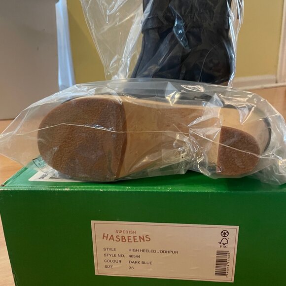 Brand New in Box Swedish Hasbeens High Heel Jodhpur boots - Picture 3 of 4